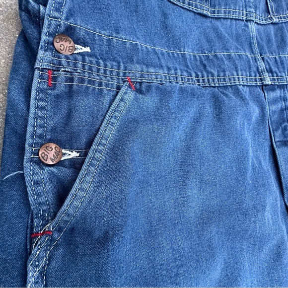 Big‎ Mac 46 Vintage Bib Overalls Country Outdoor Farmer Carpenter Grandpacore - Picture 3 of 14